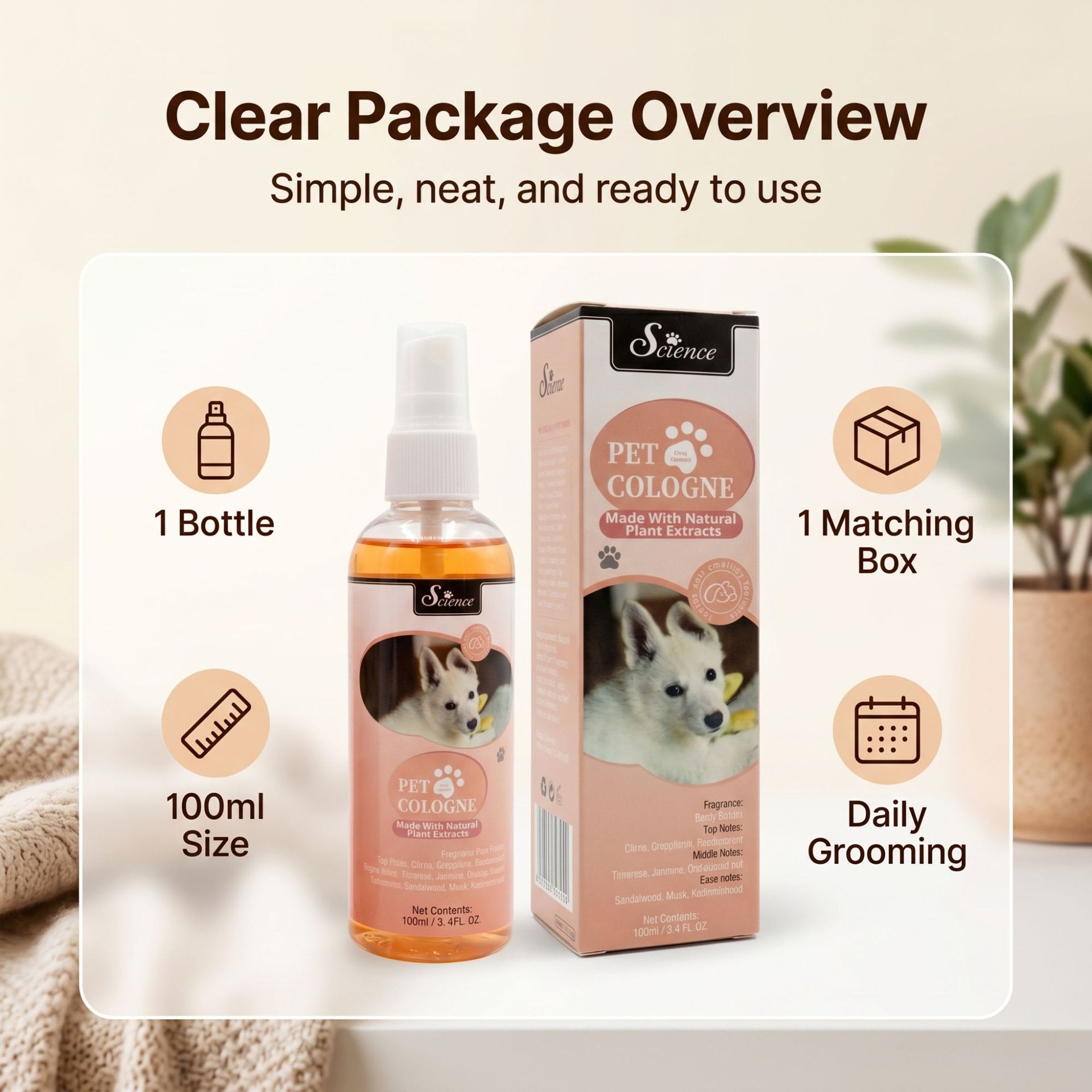 100 MLPet Odor Eliminator Spra - đánh giá và giá Perfume Fragrance Shampoo