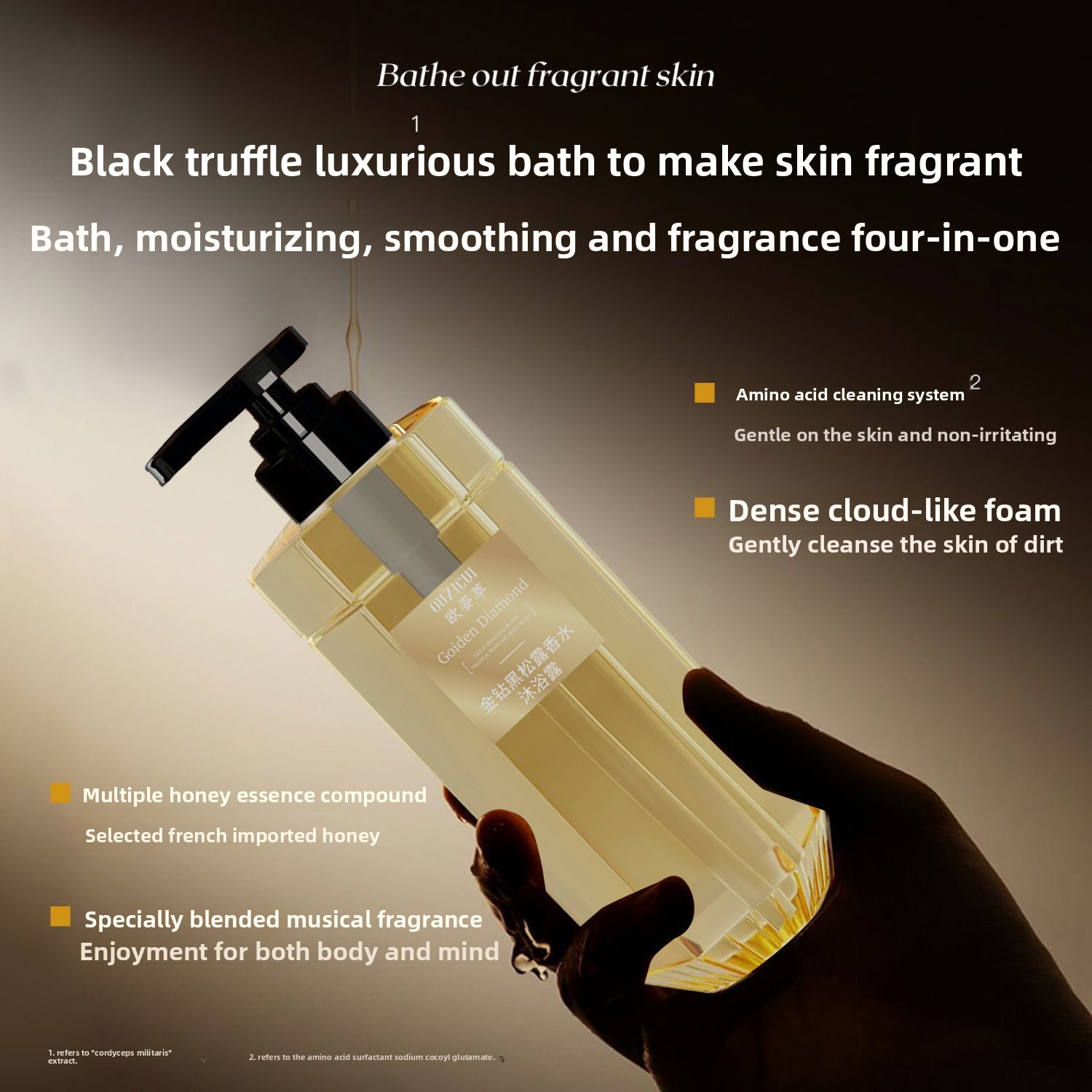 Golden Diamond Black Truffle p - đánh giá và giá Perfume Fragrance Shower Gel