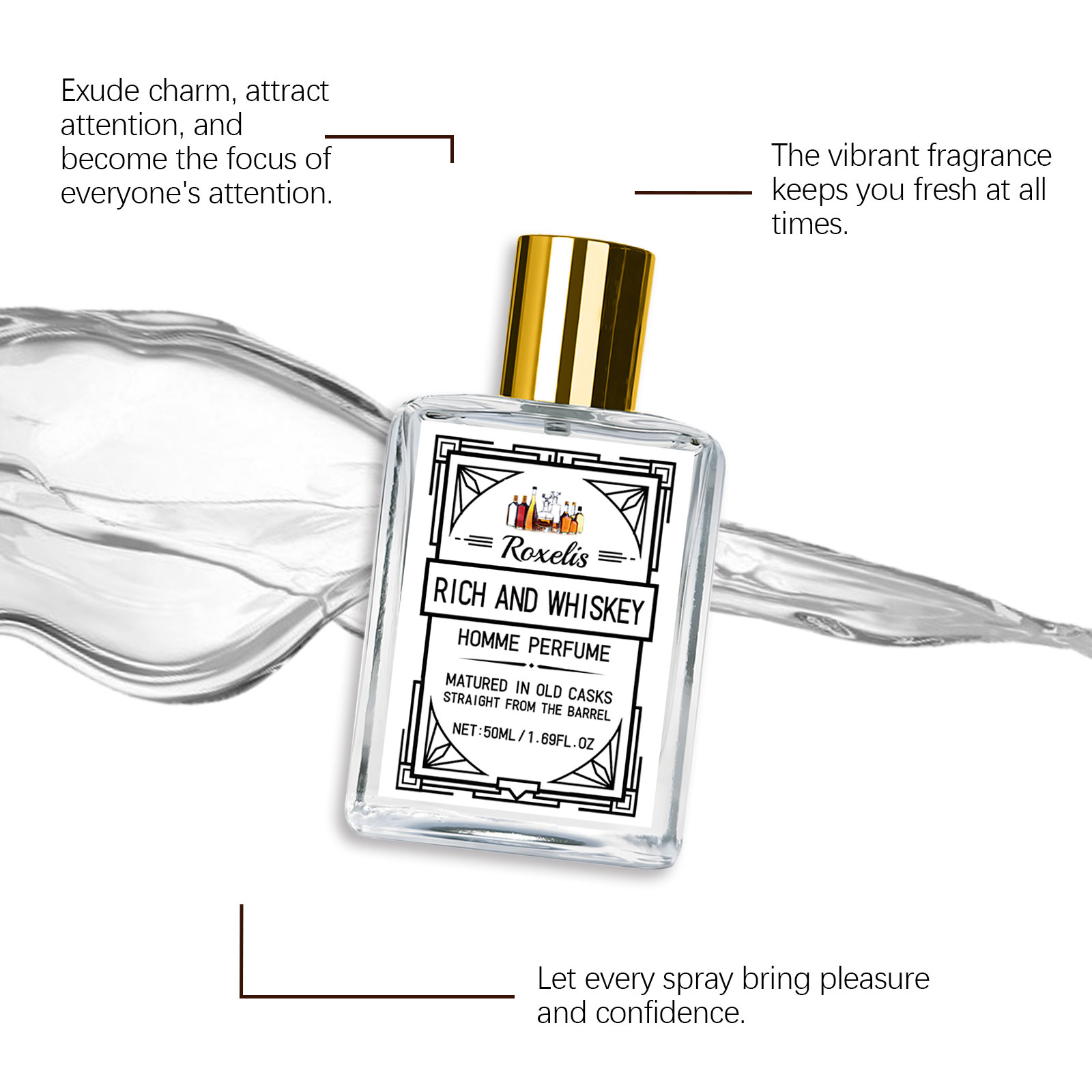 Roxelis 50ml Charm Whisky Men' - đánh giá và giá Perfume The Fragrance